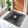 3D Hole Rug - Dog Gets Scaredof 3D Carpet, Rug That Looks Like a Hole, Optical Illusion Rugs for Pranks, as Test & Game with Your Cat or Dog Slip-Resistant Quick-Drying view 2