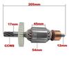 Geruonvig Armature Rotor Replacement AC220V-240V for HM1306 517773-3 Original 1pc view 2