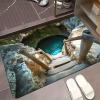 3D Hole Rug - Dog Gets Scaredof 3D Carpet, Rug That Looks Like a Hole, Optical Illusion Rugs for Pranks, as Test & Game with Your Cat or Dog Slip-Resistant Quick-Drying view 1