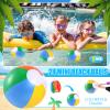24 Set Summer Pool Party Favors End of Year Students Gift from Teacher Bulk Beach Bucket and Shovels Beach Ball Sunglasses Set Preschool Kindergarten Graduation Gifts for Kids (Scalloped) view 3