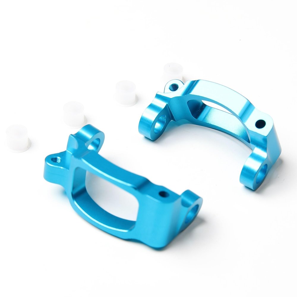 CNC Aluminum TT-02B C Hub Carrier Set for 1/10 RC Car for Tamiya TT02B Upgrade Part(Blue)