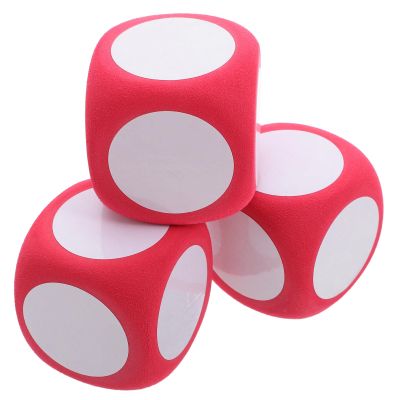 HEANUJJ Jumbo Foam Dice, Large Dry Erase Writable Cubes for Classroom Home Educational Games, Reusable Crafting Blocks, Childsafe Lightweight Material