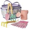 Kinderific Gardening Set, Tool Kit, for Kids, STEM, Includes Tote Bag, Spade, Watering Can, Rake, Fork, Trowel and Gloves, Egg Hunt view 1