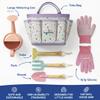 Kinderific Gardening Set, Tool Kit, for Kids, STEM, Includes Tote Bag, Spade, Watering Can, Rake, Fork, Trowel and Gloves, Egg Hunt view 3