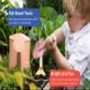 Kinderific Gardening Set, Tool Kit, for Kids, STEM, Includes Tote Bag, Spade, Watering Can, Rake, Fork, Trowel and Gloves, Egg Hunt view 4