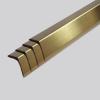 4pcs Metal Wall Corner Protector for Home Walls, 2 Inch Width Cabinet Edge Protector Strip/Peel and Stick Wall Corner Guard/Window Sill Cover Trim(Gold,L 80 in) view 1