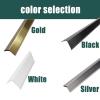 4pcs Metal Wall Corner Protector for Home Walls, 2 Inch Width Cabinet Edge Protector Strip/Peel and Stick Wall Corner Guard/Window Sill Cover Trim(Gold,L 80 in) view 3