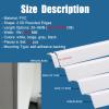 10 Pcs Water-Proof Molding PVC Corner Guards for Walls/Doors, L-Shaped Corner Protection Strips Black Gray White Beige, Peel and Stick Angle Trim(Gray,L 96 in) view 2