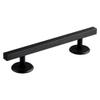 JISADER Fingerboards Rail Accessory Gift Premium Solid Construction Premium Gifts Finger Mini Skateboard Rail Finger Boards Training, Square Black view 1