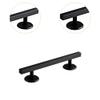 JISADER Fingerboards Rail Accessory Gift Premium Solid Construction Premium Gifts Finger Mini Skateboard Rail Finger Boards Training, Square Black view 3