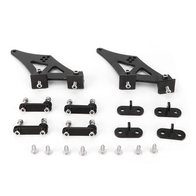 5" Universal Car CNC Aluminum Alloy Rear Wing Trunk Racing Tail Spoiler Legs Mount Brackets, High Strength Spoiler Mounting Brackets, Aerodynamic Rear Wing Legs with Powder