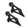 5" Universal Car CNC Aluminum Alloy Rear Wing Trunk Racing Tail Spoiler Legs Mount Brackets, High Strength Spoiler Mounting Brackets, Aerodynamic Rear Wing Legs with Powder view 2