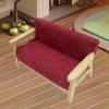 1:12 Doll House Loveseat Sofa Mini Armchair Model DIY Fitments Miniature Furniture for Furnishings Life Scene Layout Gift, Claret view 3