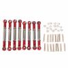 Metal Front Rear Link Rod RC Accessory, Servo Link Rod for WPL B14 C14 FY001 1/16 RC Car, 8PCS Durable Metal Link Rods with Easy Installation, Replacement Parts for WPL C14 C24 C34 view 1
