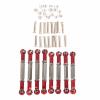 Metal Front Rear Link Rod RC Accessory, Servo Link Rod for WPL B14 C14 FY001 1/16 RC Car, 8PCS Durable Metal Link Rods with Easy Installation, Replacement Parts for WPL C14 C24 C34 view 4
