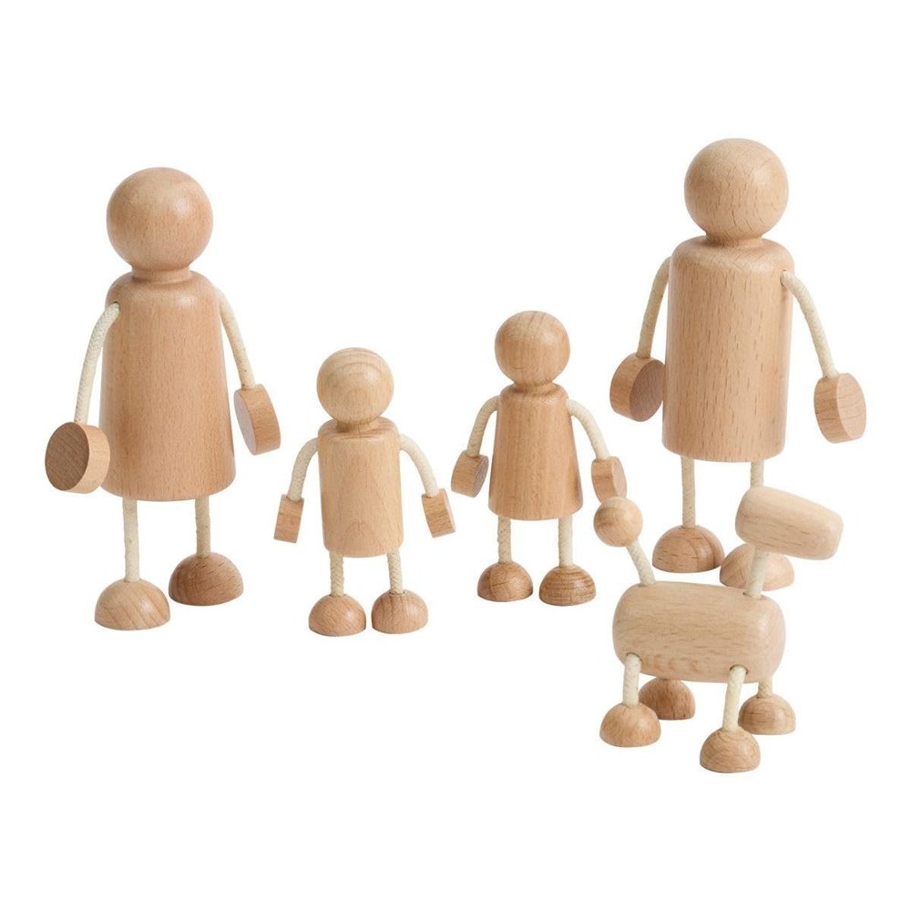 Kaplan Early Learning Wooden Family Playset