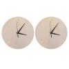 ibasenice 2pcs Wooden Clock Blank - DIY Clock Face 11Inch Round Dial Plate with Pointer for Crafting Painting Wall Decor Classroom Projects view 1