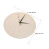 ibasenice 2pcs Wooden Clock Blank - DIY Clock Face 11Inch Round Dial Plate with Pointer for Crafting Painting Wall Decor Classroom Projects view 4