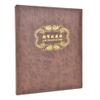 3 Hole Album Paper Money Banknote Collection Book PU Leather Cover Collecting Holder Durable Storage Organizer for Collectors Brown view 1