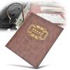 3 Hole Album Paper Money Banknote Collection Book PU Leather Cover Collecting Holder Durable Storage Organizer for Collectors Brown view 2