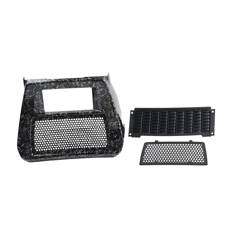 Cnswee6 1 Pc YZT-XZ-23D Lower Spoiler Radiator Chin Cover Spoilers Cover Kit ABS Carbon Fiber Pattern Black For Harley CVO Road Glide FLTRXSE 2023-2025