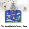 Depisuta Felt Activity Book, Portable Busy Board Educational Activity Sensory Board with Detachable Felt Pieces, Fine Motor Skills Developing Toy for Toddlers 1 2 3 4 5 6 Years Old view 4