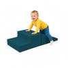 First Steps 2-Piece Playtime Step and Slide Climber Climbing Foam Block Set for Little Kids Indoor Toddler & Baby Soft Playset for Children to Climb and Crawl and Slide - Peacock view 1