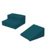 First Steps 2-Piece Playtime Step and Slide Climber Climbing Foam Block Set for Little Kids Indoor Toddler & Baby Soft Playset for Children to Climb and Crawl and Slide - Peacock view 4