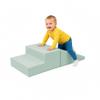 First Steps 2-Piece Playtime Step and Slide Climber Climbing Foam Block Set for Little Kids  Indoor Toddler & Baby Soft Playset for Children to Climb and Crawl and Slide - Aloe view 1