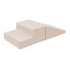 First Steps 2-Piece Playtime Step and Slide Climber Climbing Foam Block Set for Little Kids  Indoor Toddler & Baby Soft Playset for Children to Climb and Crawl and Slide - Beige view 3