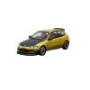 1:64 for Honda EG6 Civic Alloy Scale Model Car Black Hood Classic Sedan Ornament Desktop Display view 1