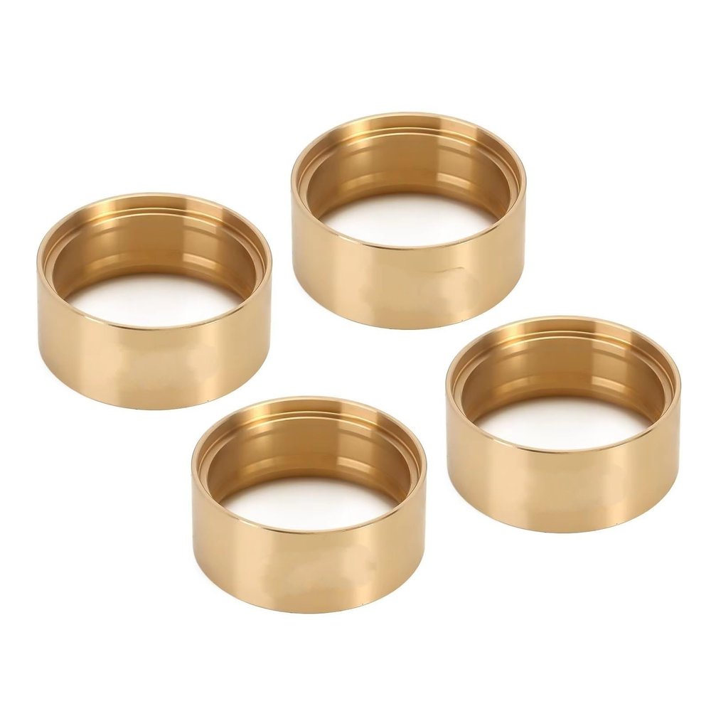 RC Models Parts For Axial For SCX10 II 90046 For TRX4 For VS4-10 94g Brass Internal Beadlock Wheel Clamp Rings 1.9" Wheel Rim For RC Crawler(Gold,4PCS)