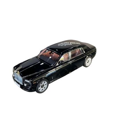 1:18 for Rolls-Royce Phantom Extended Alloy Diecast Car Model Static Ornaments Hobbyist Showcase(Black)