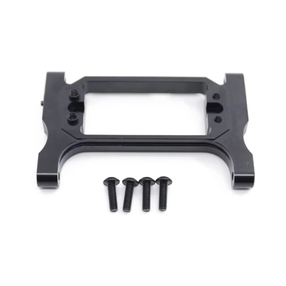 RC Car Upgrade Part For TRX4 For TRX6 For Bronco For Blazer For Sport G500 1/10 Aluminum Alloy Front Servo Mount For Chassis Steering Crossmember RC Crawler Car Parts(Black)