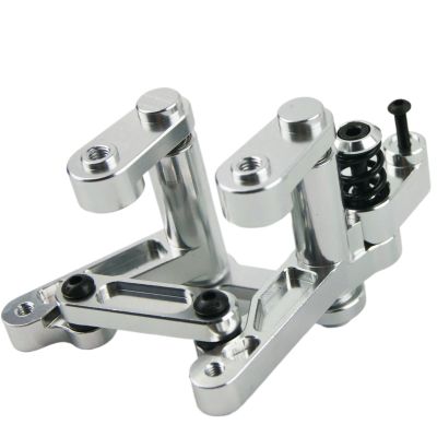 Aluminum Alloy Steering Servo Saver Wiper for Rovan for HPI for Rofun for Baja 5B 5T Buggy Truck 1/5(Silver)