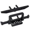 1/10 RC Car Crawler Compatible Metal Front and Rear Bumper Set with Winch Mount and Grill Compatible with Body Upgrade view 1
