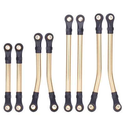 8Pcs Brass Links Set for 1/18 RC Crawler Car Chassis Suspension Clearance Upgrade Parts Compatible with