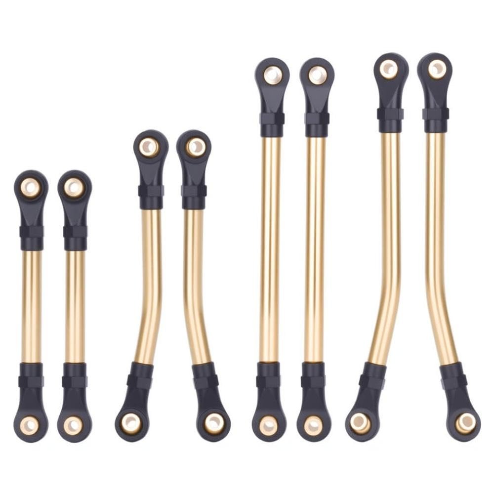 8Pcs Brass Links Set for 1/18 RC Crawler Car Chassis Suspension Clearance Upgrade Parts Compatible with