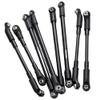 8PCS Aluminum Upper Lower Link Rod Compatible with 1 10 Scale RC Crawler Car Upgrade Parts Compatible with Various RC Vehicle Models view 1
