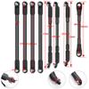 8PCS Aluminum Upper Lower Link Rod Compatible with 1 10 Scale RC Crawler Car Upgrade Parts Compatible with Various RC Vehicle Models view 3