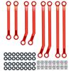 1/18 RC Crawler Car Metal Chassis Linkage Set Compatible with K10 Upgrade Parts(Red) view 1