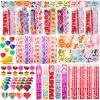 28 Pack Valentine's Day Stationery Set with Cards-Valentines Gifts for Kids, Classroom Exchange Party Favors, Goodie Bag Fillers, Includes Pencils, Rulers, Erasers, Stamps, Sharpeners & Stickers view 1