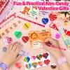 28 Pack Valentine's Day Stationery Set with Cards-Valentines Gifts for Kids, Classroom Exchange Party Favors, Goodie Bag Fillers, Includes Pencils, Rulers, Erasers, Stamps, Sharpeners & Stickers view 2