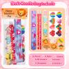 28 Pack Valentine's Day Stationery Set with Cards-Valentines Gifts for Kids, Classroom Exchange Party Favors, Goodie Bag Fillers, Includes Pencils, Rulers, Erasers, Stamps, Sharpeners & Stickers view 4
