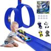 2026 New DIY Flexible Racing Track, Build Anywhere Portable Race Track with Suction Cups - Flexible Roll-Up Design Fits 1/64 Scale Cars, Portable (Blue) view 1