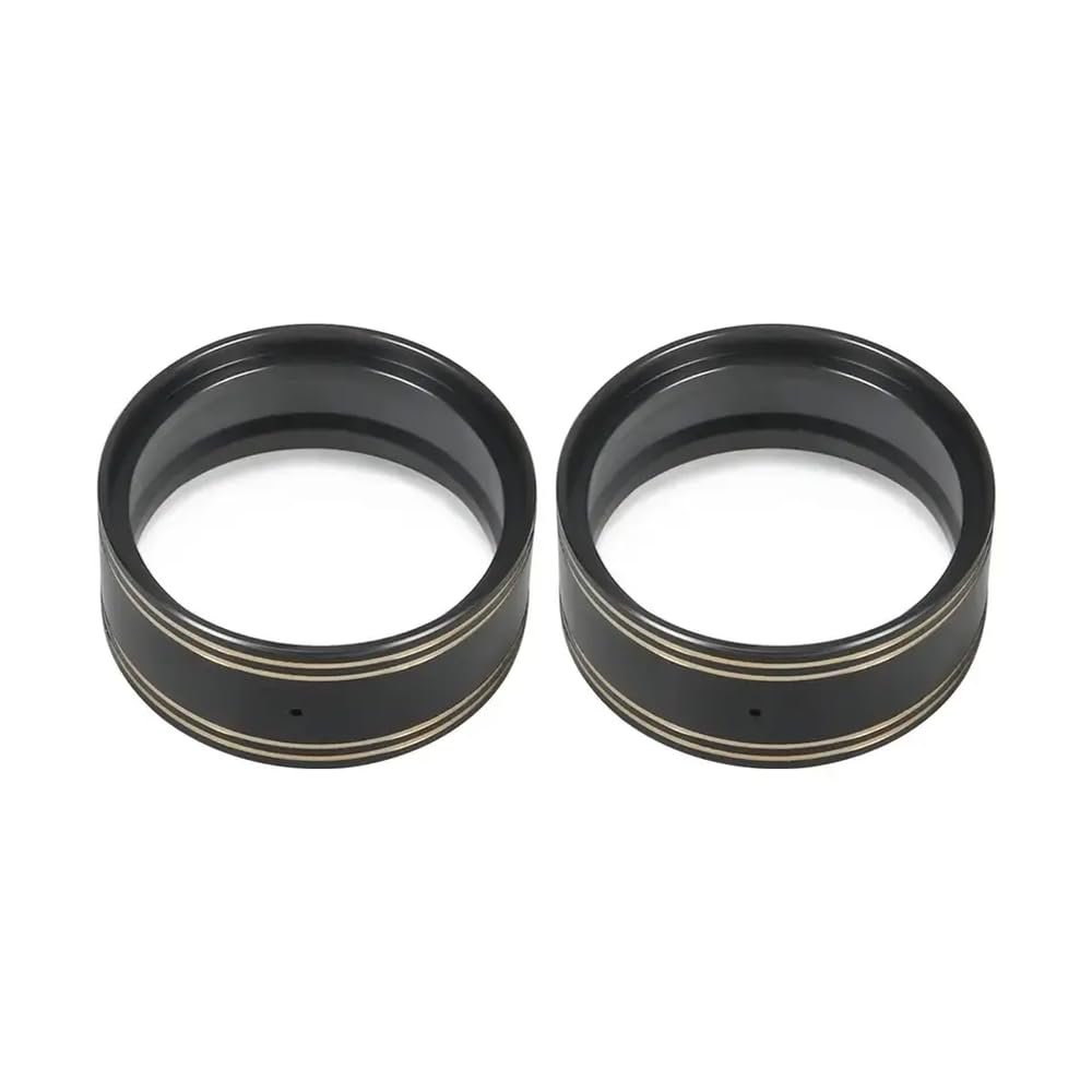 95g Brass 1.9 Inch Wheel Weights with Internal Clamp Rings Compatible with 1 10 Scale Rc Rock Crawlers Fits Ii Models Like 90046(2PCS Black)