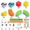 Electric Train Set for Kids, 3D Infinity Flexible Track, DIY Track Building Kits with Train and Traffic Signs Traffic, STEM Gravity-Defying Learning Toy for Boys Girls 3 4 5 6 7 8 Birthday (Advanced) view 2