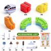 Electric Train Set for Kids,3D Infinity Flexible Track, DIY Track Building Kits with Train and Traffic Signs Traffic, STEM Gravity-Defying Learning Toy for Boys Girls 4 5 6 7 8 Birthday (Standard) view 2