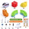 Electric Train Set for Kids,3D Infinity Flexible Track, DIY Track Building Kits with Train and Traffic Signs Traffic, STEM Gravity-Defying Learning Toy for Boys Girls 4 5 6 7 8 Birthday (Simplified) view 2