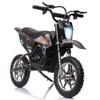 36V Electric Dirt Bike for Kids 8-14, 15.5MPH Off-Road Motorcycle 350W Brushless and 500W Brushed, High-Speed for Teens with LED Headlight, Leather Seat, Front+Back Brake for Max Load 175lbs, Black view 1